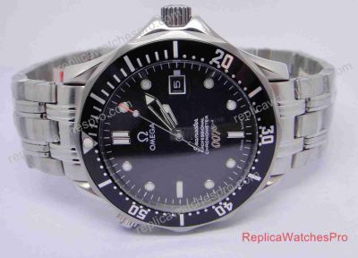 Replica Omega Seamaster James Bond 007 Watch SS Black Classic Model